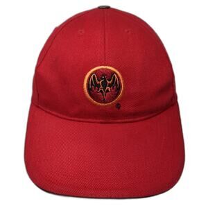Bacardi Baseball Cap Red One Size Bat Logo Side Embroidery ESTD 1862 Hat